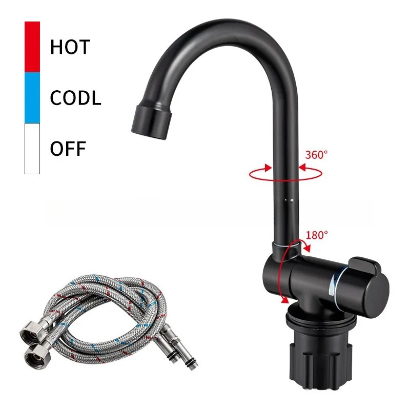 Black Foldable RV Faucet for C - Basin Mixer Tap ulasan dan harga
