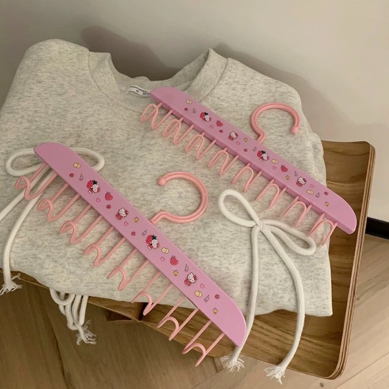 Cute Sanrio Hanger Hooks Aesth - Home Edit Bathroom Storage ulasan dan harga