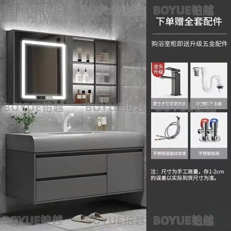 Light Luxury Smart Bathroom Va - Home Bathroom Vanity Combo ulasan dan harga