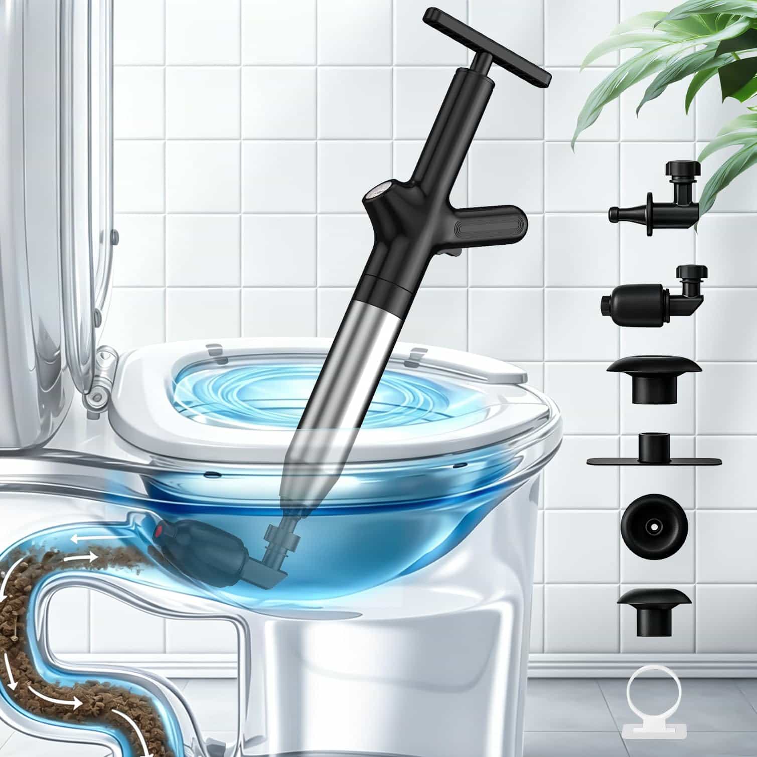 Toilet Plunge Blaster, High Pr - Plunger Toilet ulasan dan harga