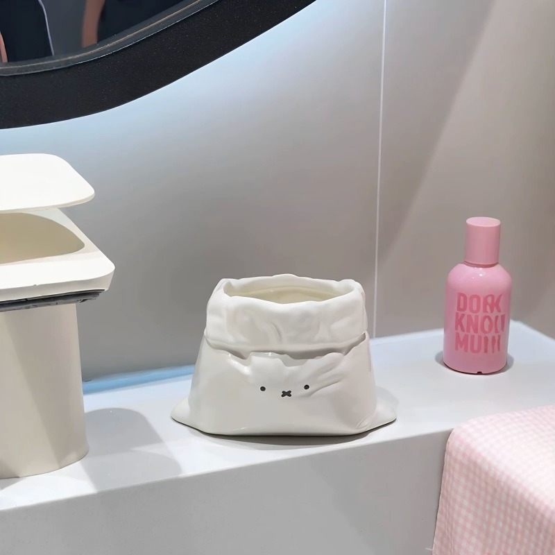 Kawaii Miffy Small Fabric Stor - Home Edit Bathroom Storage ulasan dan harga