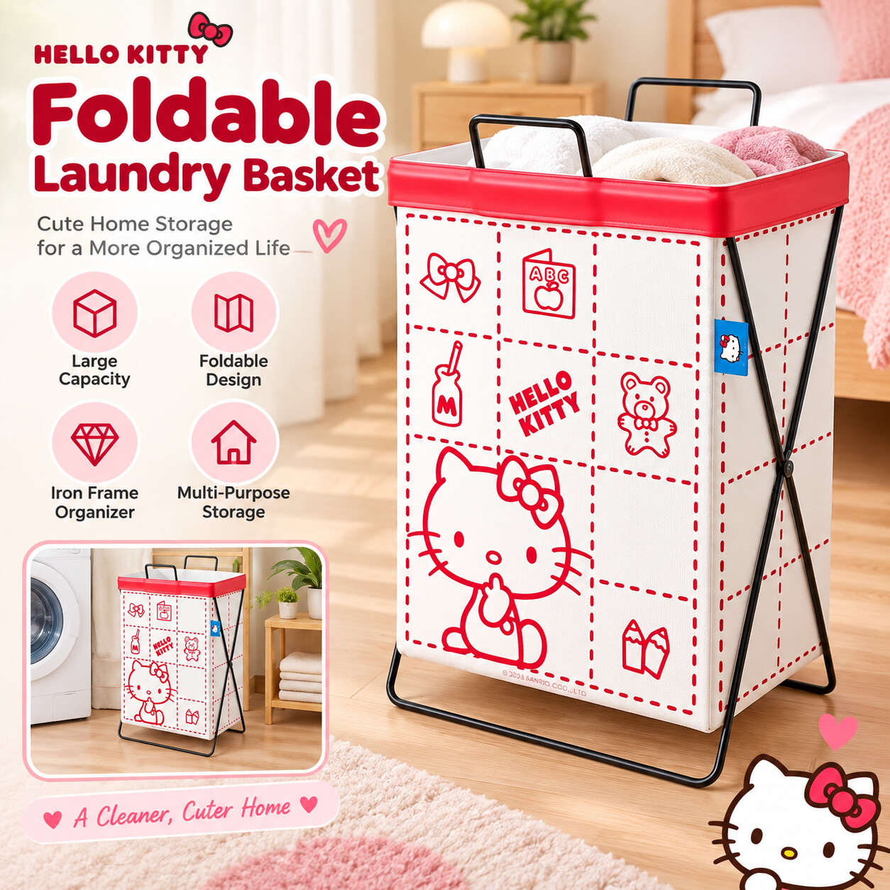 Cinnamoroll Kuromi Sanrio Stee - Home Edit Bathroom Storage ulasan dan harga