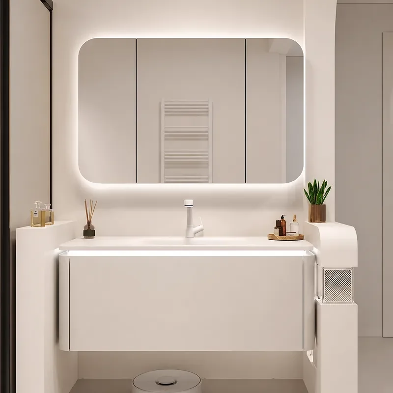 Ceramic Integrated Basin Bathr - Home Bathroom Vanity Combo ulasan dan harga